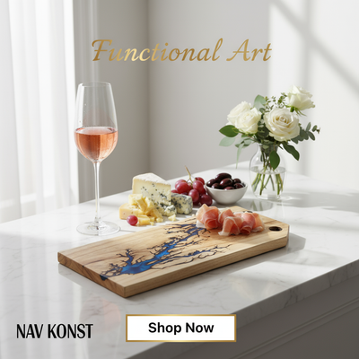 Unique resin wood charcuterie boards acacia serving platters recommended products Nav Konst