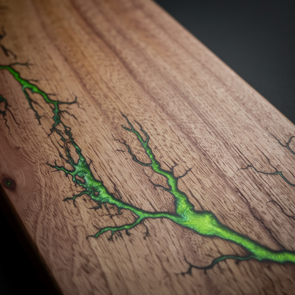 Green Fractal Board - Fine Art Macro