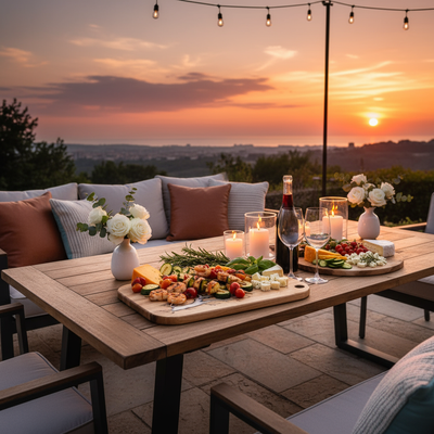 Off-White Resin Board - Sunset BBQ