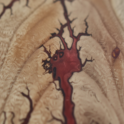 Red Fractal Board - Clean Macro Detail