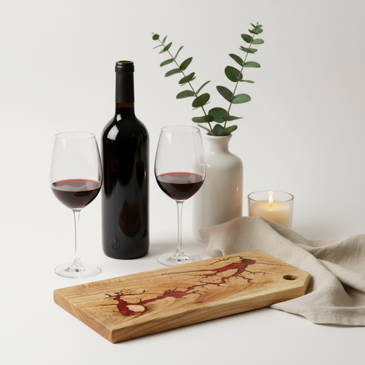 Red Fractal Board - Elegant Size Reference