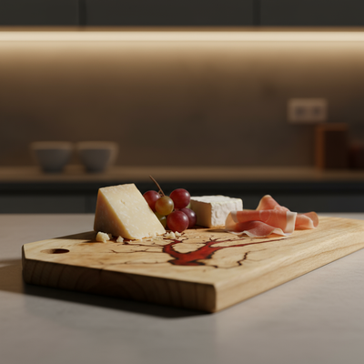 Red Fractal Board - Stunning Edge View